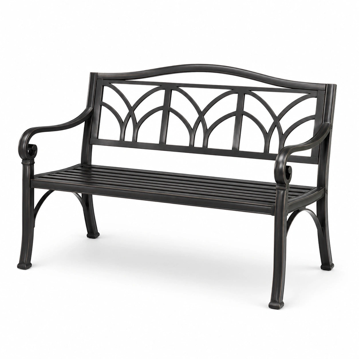Gartenbank aus Schmiedeeisen 128x58x78 cm