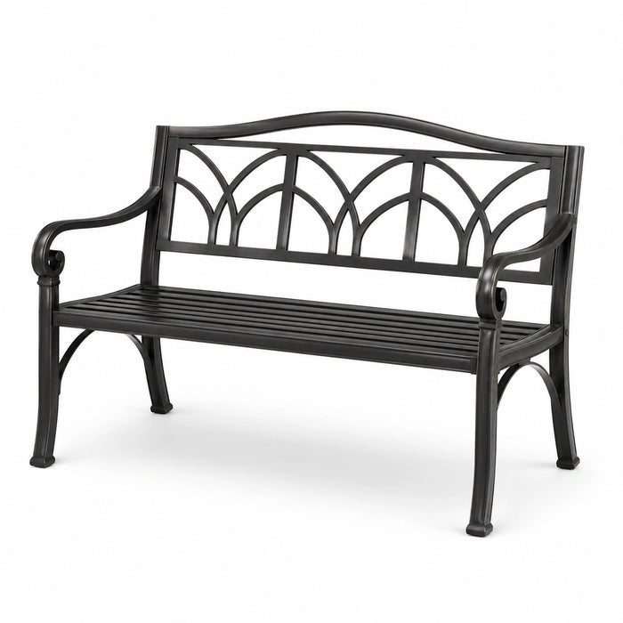 Gartenbank aus Schmiedeeisen 128x58x78 cm
