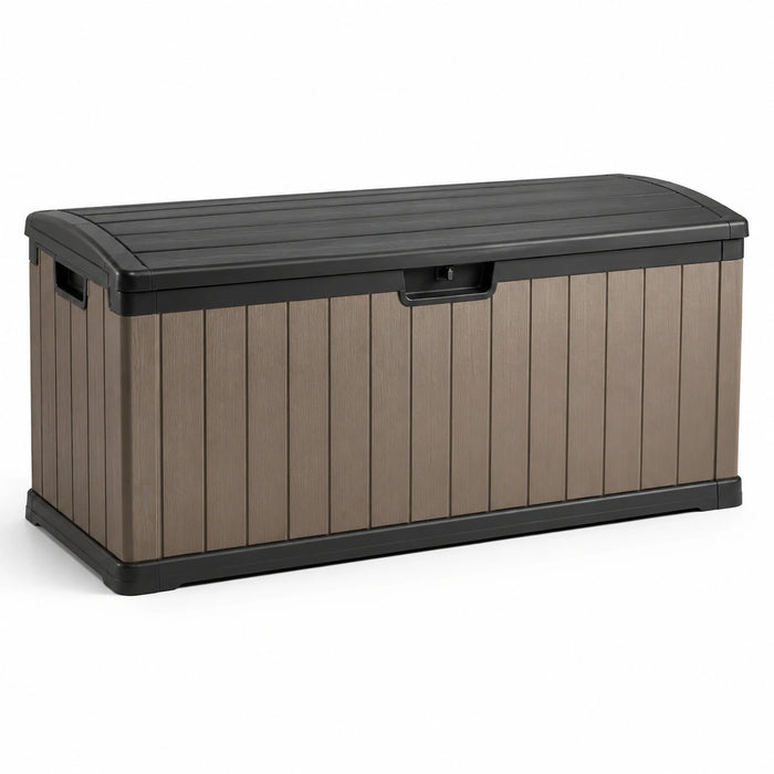 Kunststoff Gartenbox Polypropylen Braun/Schwarz