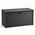 Kunststoff Gartenbox Anthrazit 123 cm x 53 cm x 57 cm