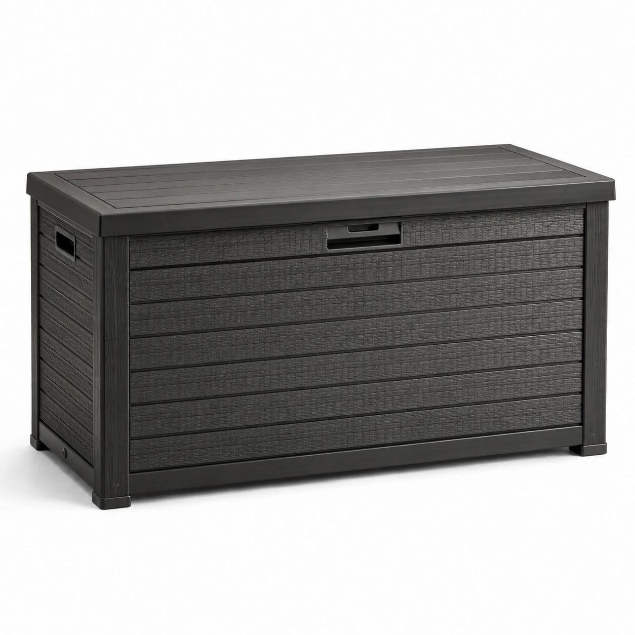 Kunststoff Gartenbox Anthrazit 123 cm x 53 cm x 57 cm