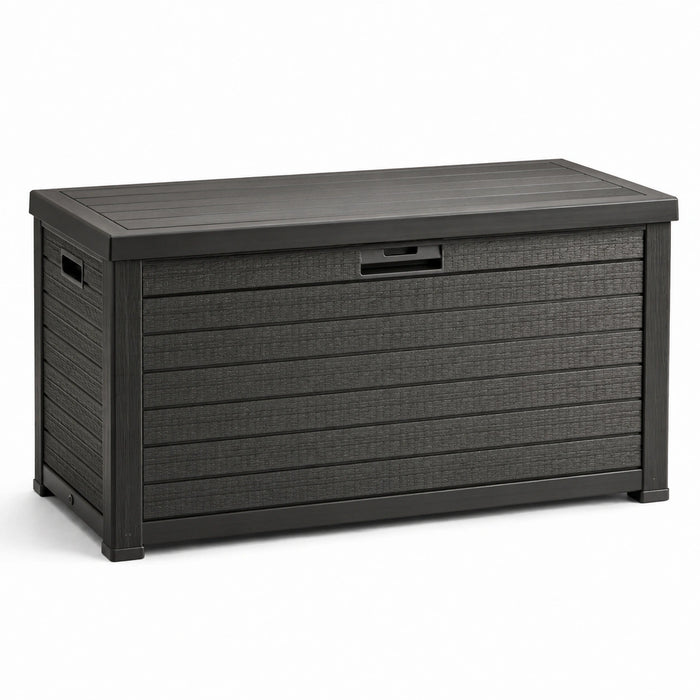Kunststoff Gartenbox Anthrazit 123 cm x 53 cm x 57 cm