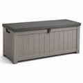 Gartenbox Kunststoff Polypropylen Grau 120cm x 45cm x 60cm